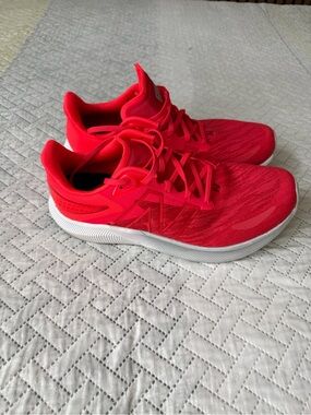 New Balance Vibrant Red Men's Athletic Running Shoes